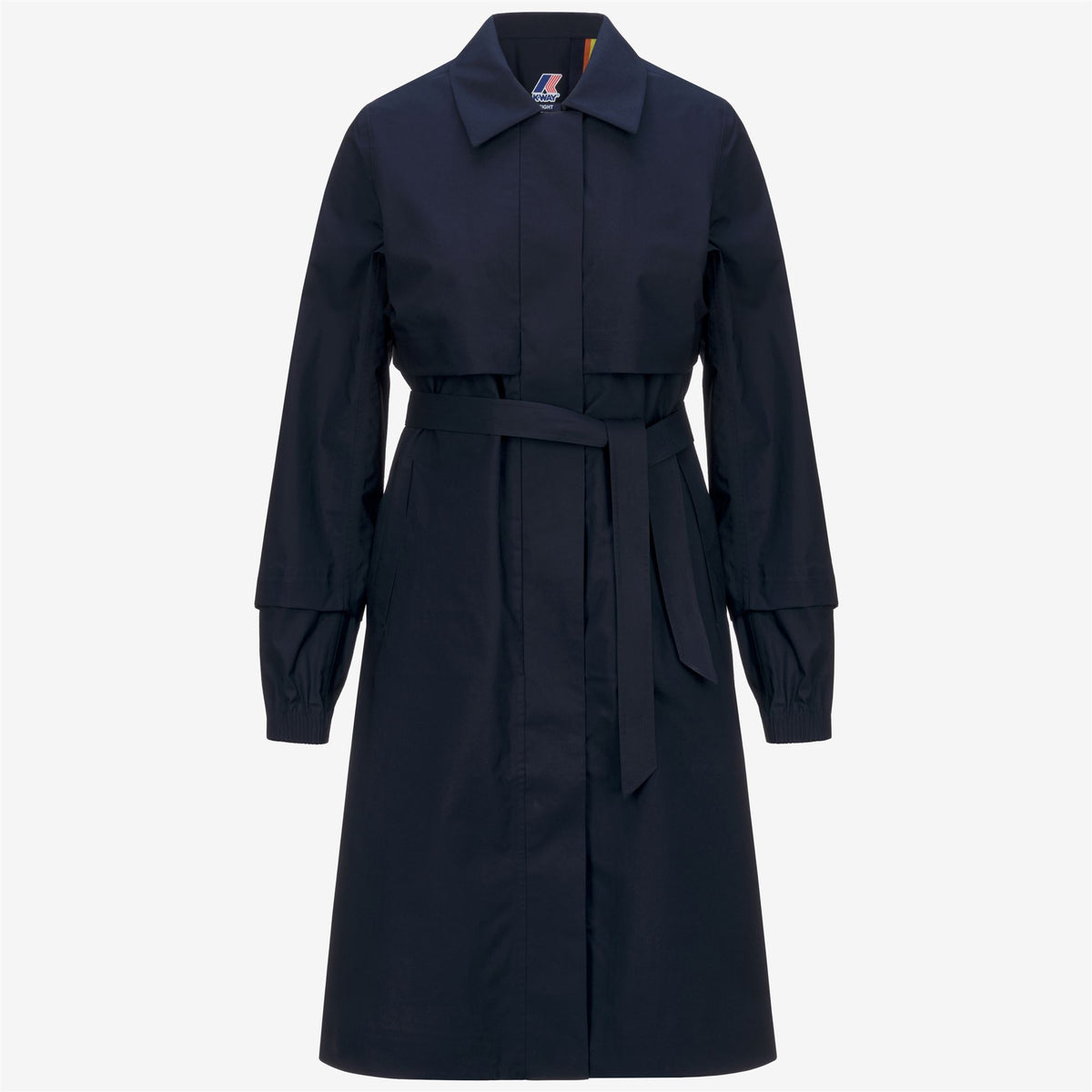 Jackets_WOMAN_JESY 3L POPLIN_Long_Blue Depth - BEIGE LT - Commercial 1