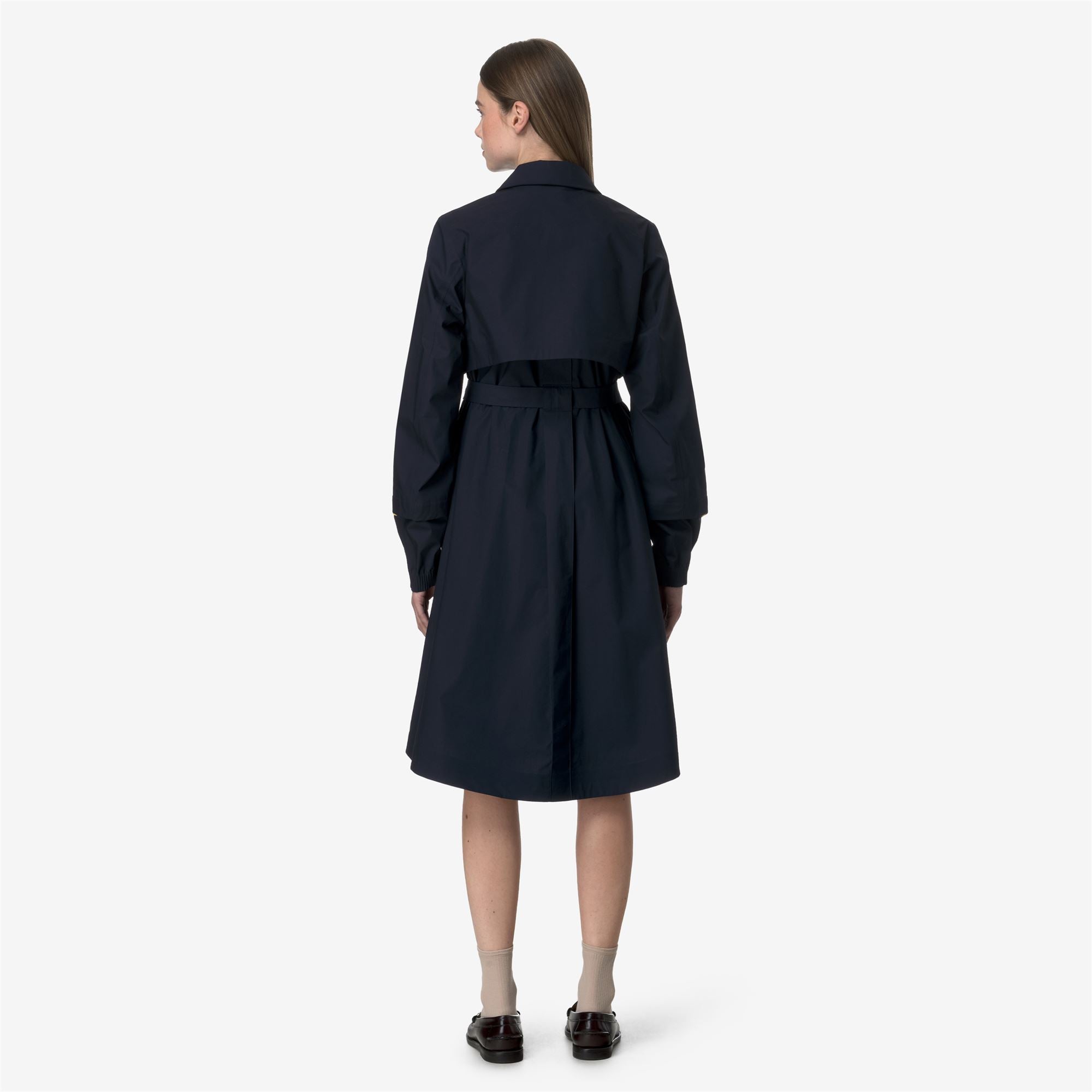Jackets_WOMAN_JESY 3L POPLIN_Long_Blue Depth - BEIGE LT - Commercial 6