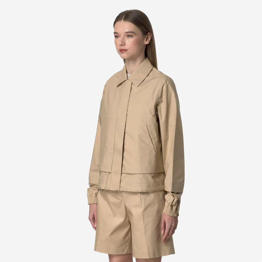 Jackets_WOMAN_ISARTY 3L POPLIN_Short_Beige Rope - BEIGE LT - Commercial 5