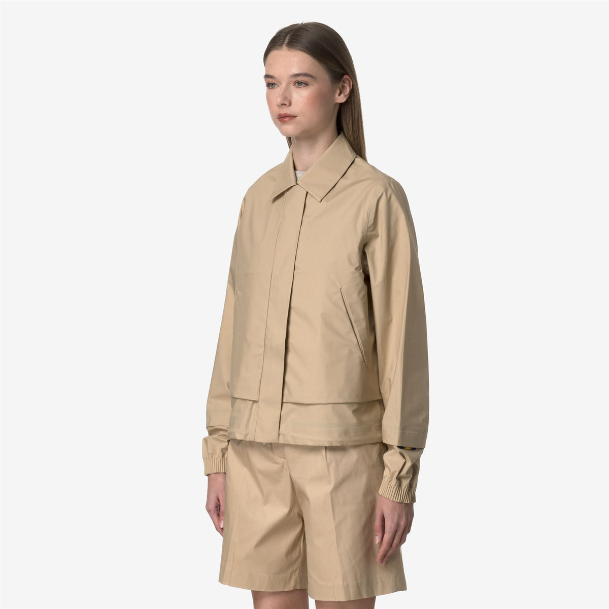 Jackets_WOMAN_ISARTY 3L POPLIN_Short_Beige Rope - BEIGE LT - Commercial 5