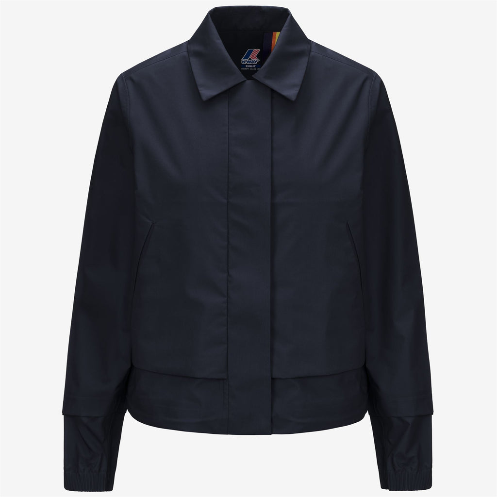 Jackets_WOMAN_ISARTY 3L POPLIN_Short_Blue Depth - BEIGE LT - Commercial 1