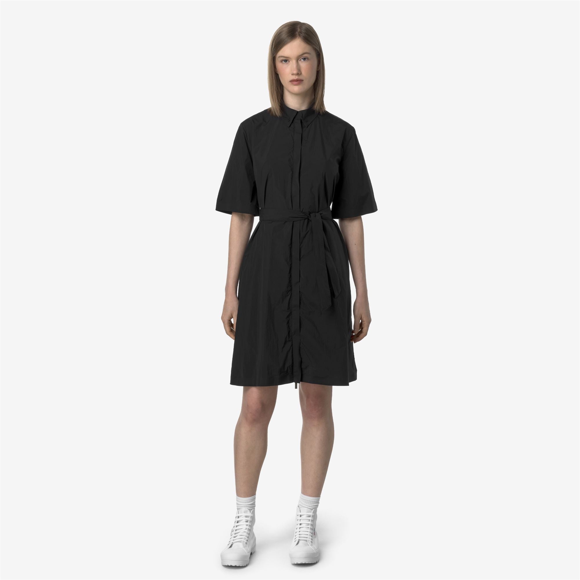 Jackets_WOMAN_LIZY_3/4 Length_Black Pure - Commercial 4