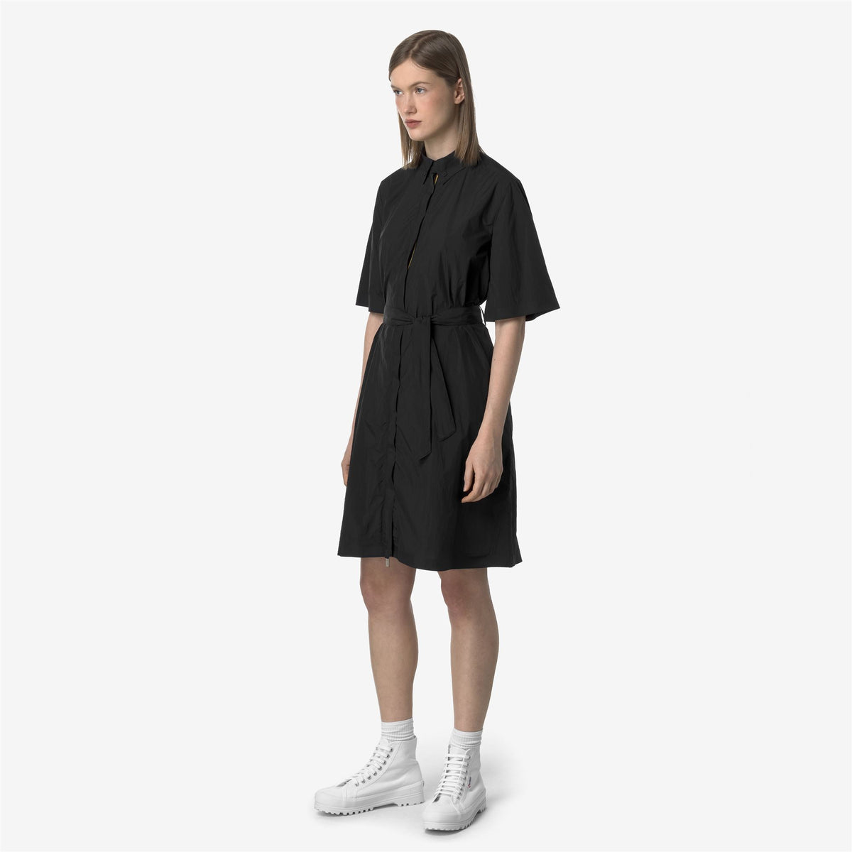 Jackets_WOMAN_LIZY_3/4 Length_Black Pure - Commercial 5