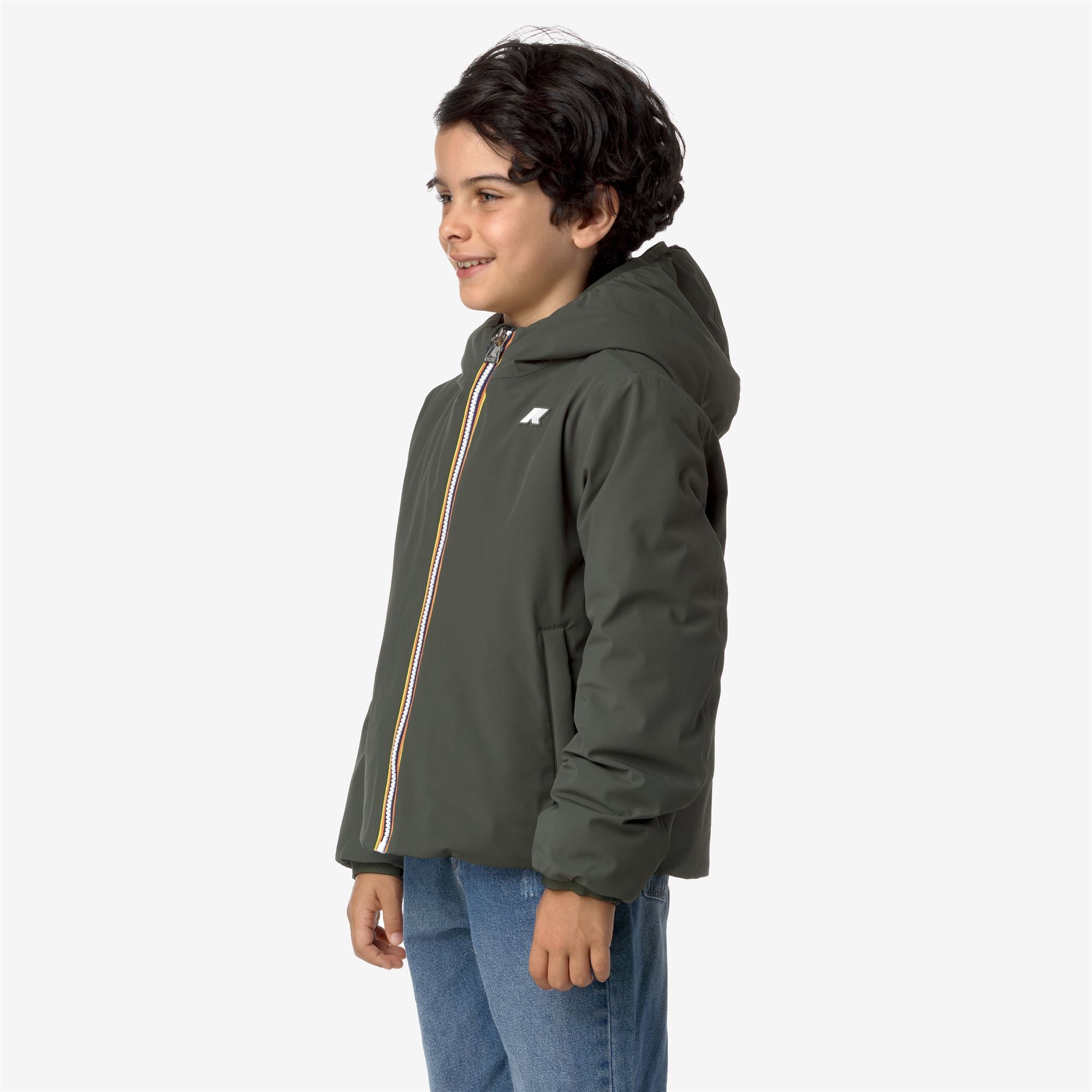 Jackets_BOY_P. JACK ST WARM DOUBLE_Short_GREEN BLACKISH  - Black Pure - Commercial 5