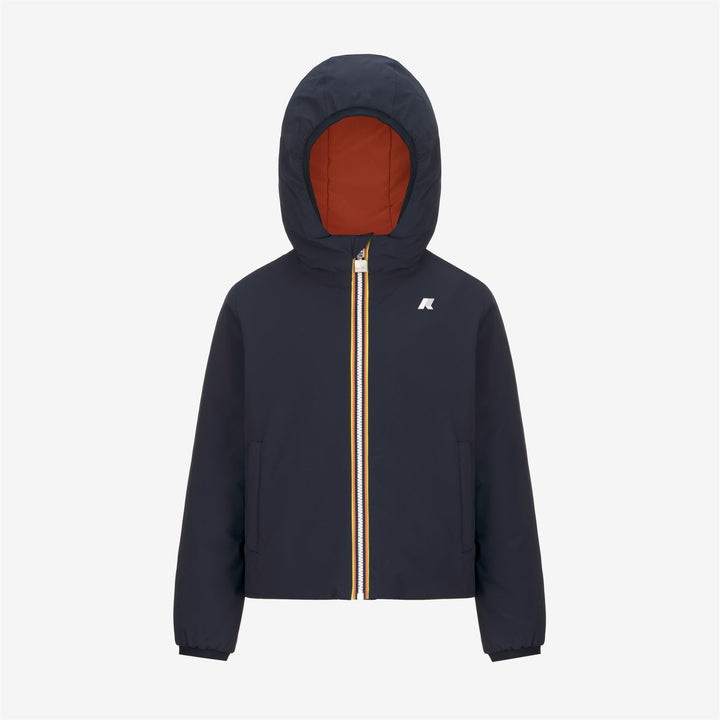 Giacca Calda Reversibile Blu Rossa per Ragazzi con Isolamento 1