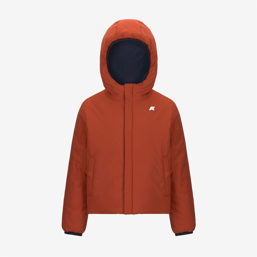 Giacca Calda Reversibile Blu Rossa per Ragazzi con Isolamento main