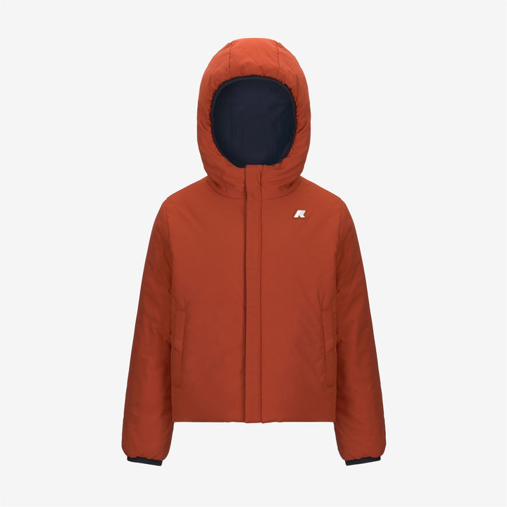 Giacca Calda Reversibile Blu Rossa per Ragazzi con Isolamento 2