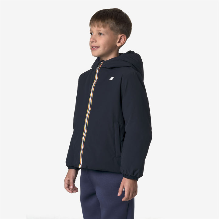 Blue boy's Reversible Insulated Short Jacket 5