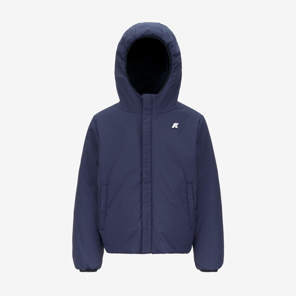 Blue boy's Reversible Insulated Short Jacket 02