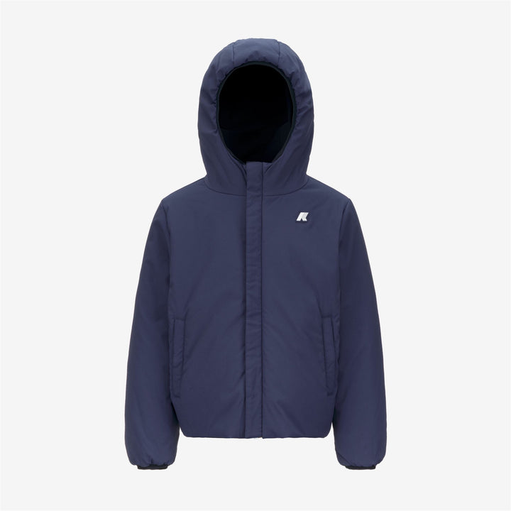 Blue boy's Reversible Insulated Short Jacket 2