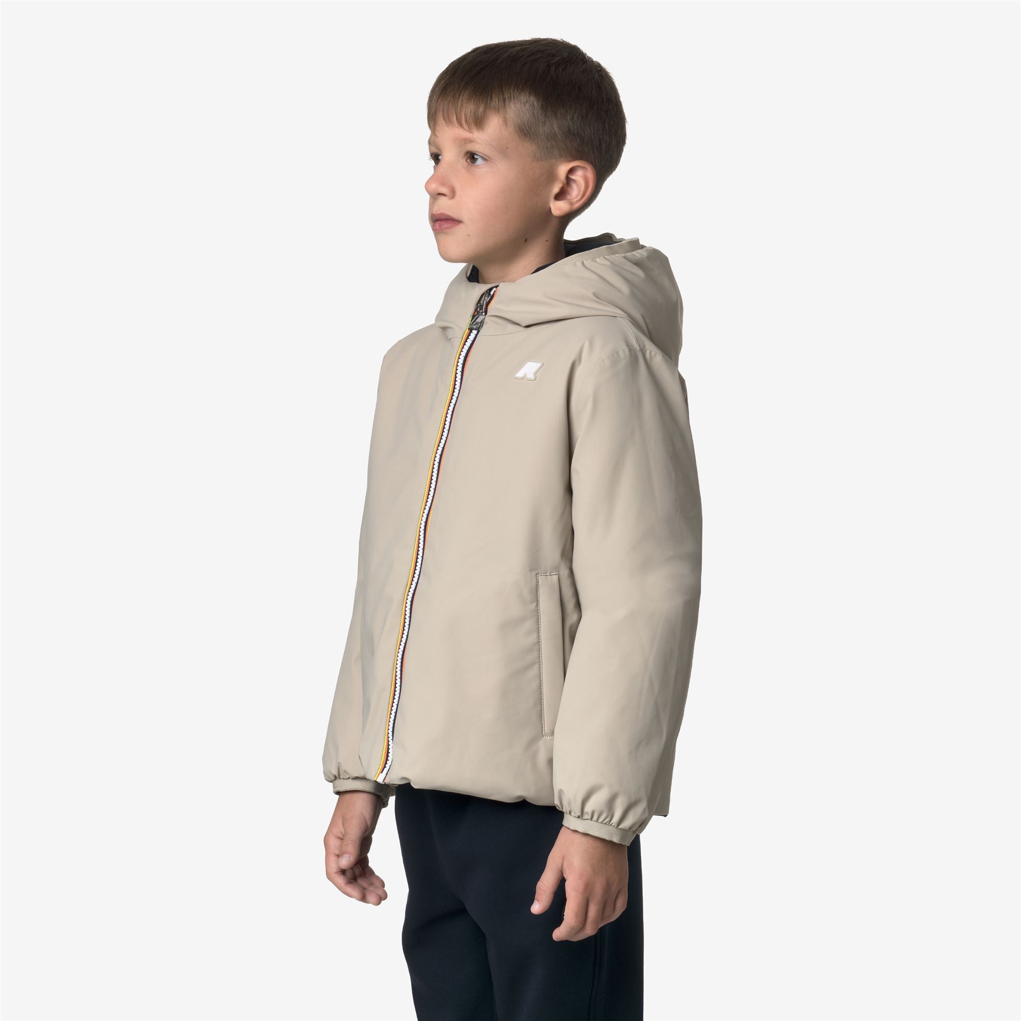 Jackets_BOY_P. JACK ST WARM DOUBLE_Short_Beige Cashmere - Blue Depth - Commercial 5