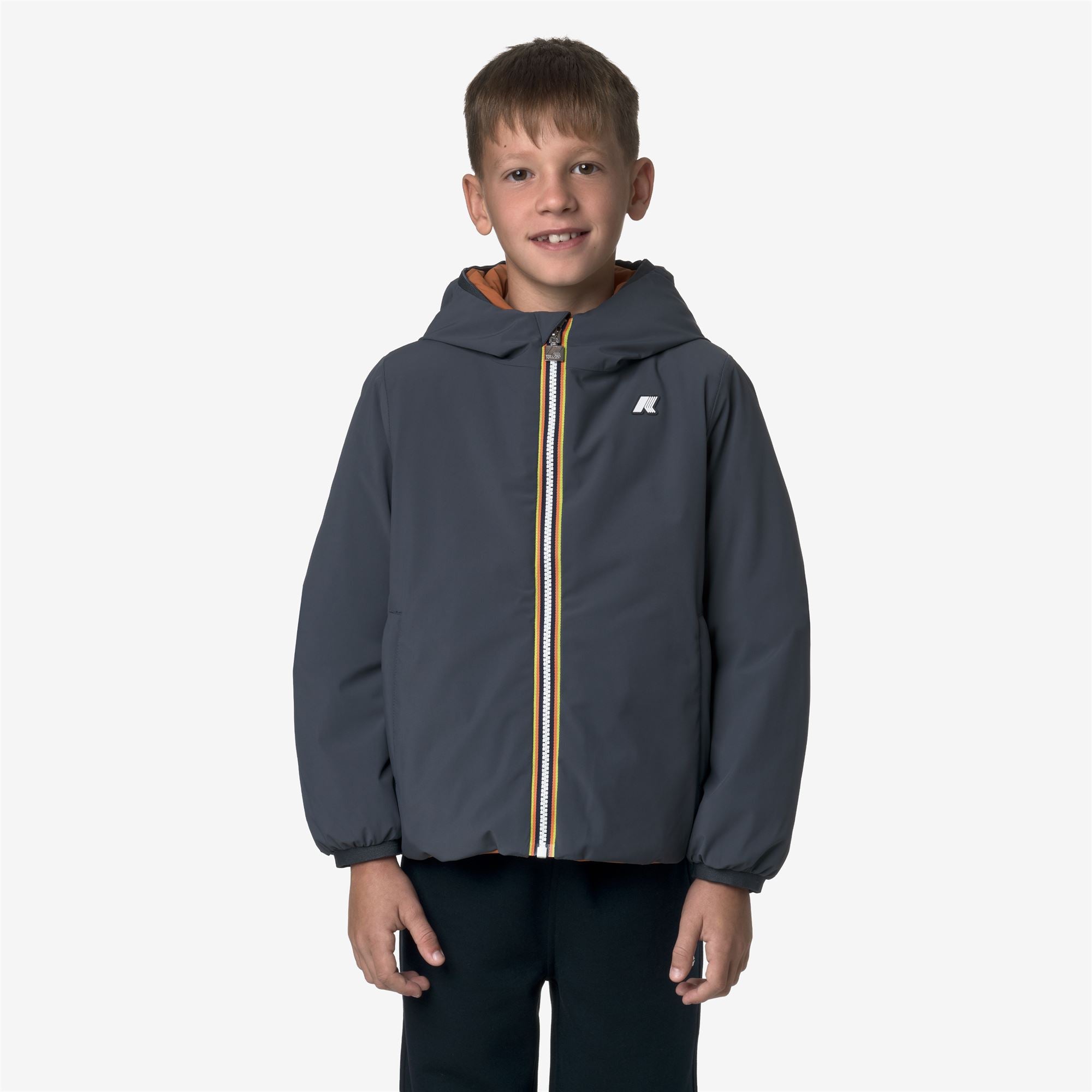Jackets_BOY_P. JACK ST WARM DOUBLE_Short_Blue Airforce - Orange Adobe - Commercial 3