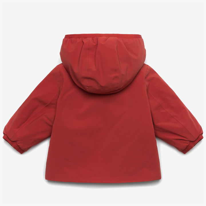 Giacca Calda Reversibile Bambini Rossa e Blu Impermeabile e Antivento 2