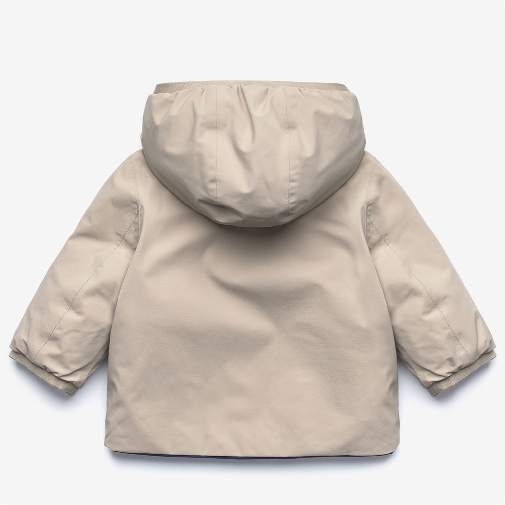 Jackets_KID UNISEX_E. JACK ST WARM DOUBLE_Short_Beige Cashmere - Blue Deep Cobalt - Commercial 2