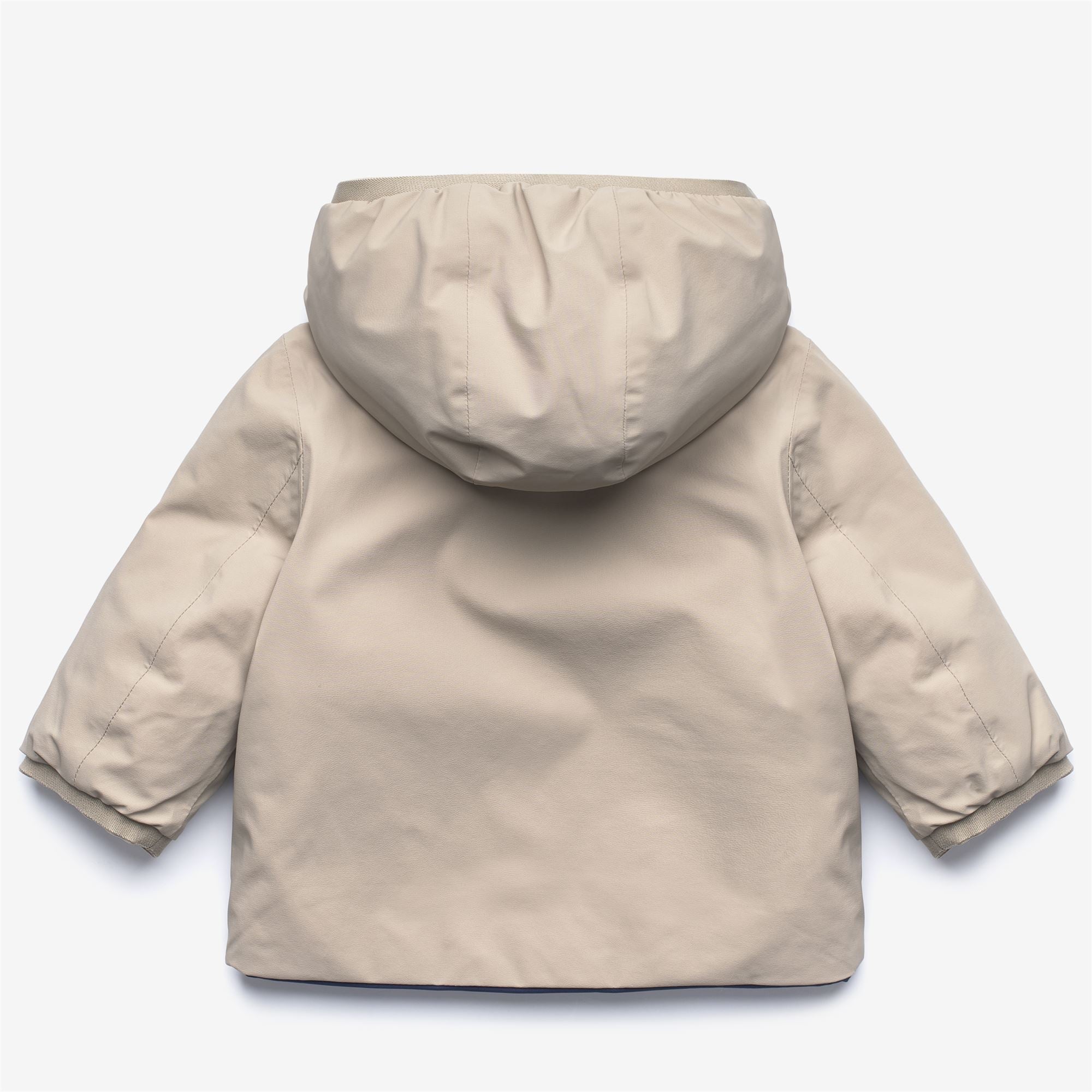 Jackets_KID UNISEX_E. JACK ST WARM DOUBLE_Short_Beige Cashmere - Blue Deep Cobalt - Commercial 2