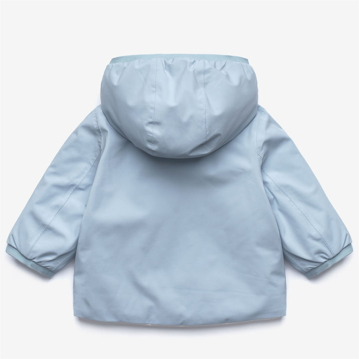 Blue unisex Kid's Reversible Waterproof Jacket with Padding 2