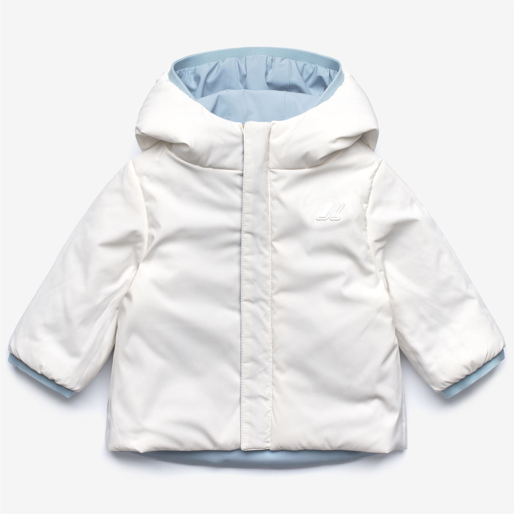 Blue unisex Kid's Reversible Waterproof Jacket with Padding 02