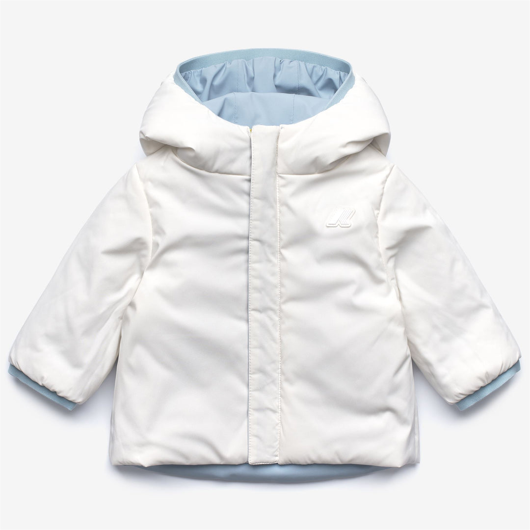 Blue unisex Kid's Reversible Waterproof Jacket with Padding main