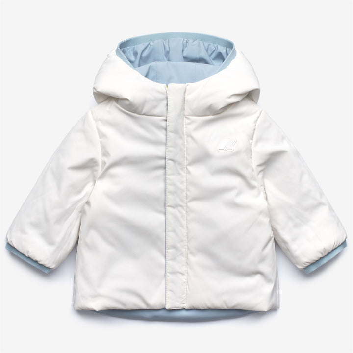 Blue unisex Kid's Reversible Waterproof Jacket with Padding 3