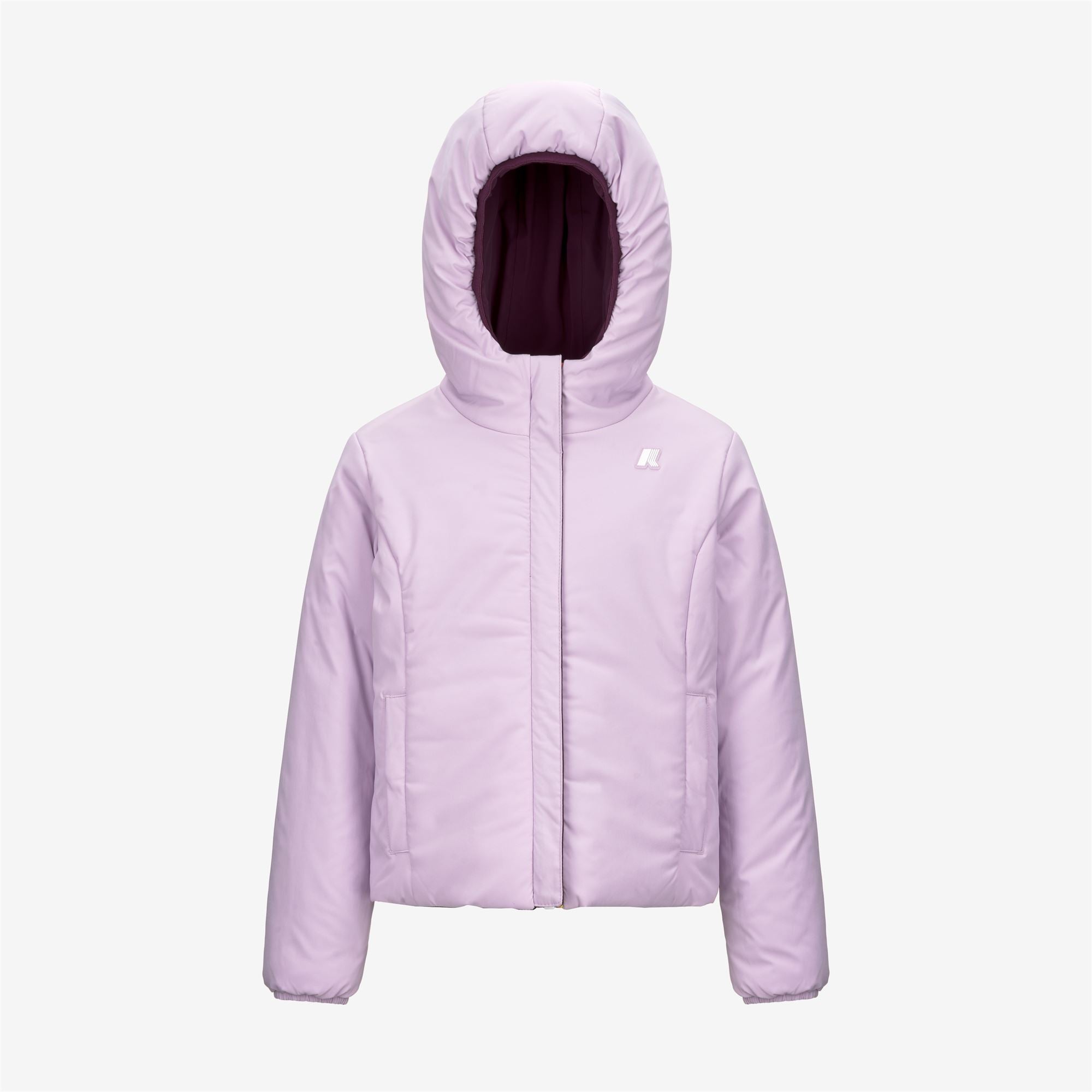 Jackets_GIRL_P. LILY ST WARM DOUBLE_Short_Violet Dk Purple - Violet Lt Lilac - Commercial 2