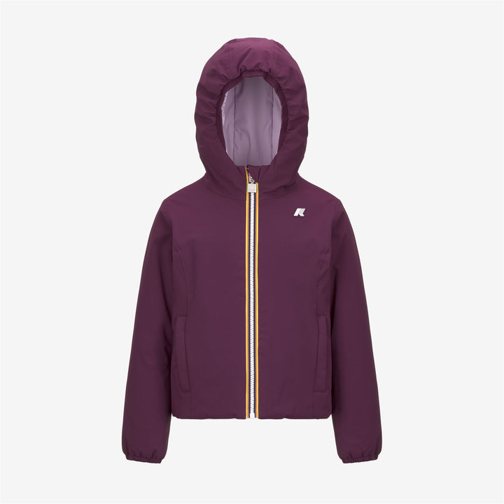 Giacca Calda Reversibile per Ragazze Viola con Imbottitura Sintetica 1