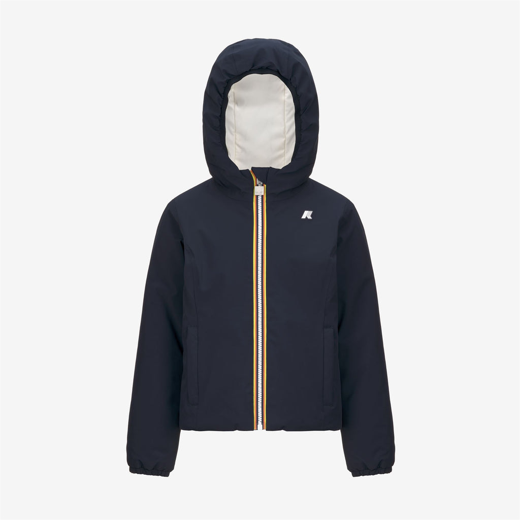 Jackets_GIRL_P. LILY ST WARM DOUBLE_Short_Blue Depth - White Gardenia - Commercial 1