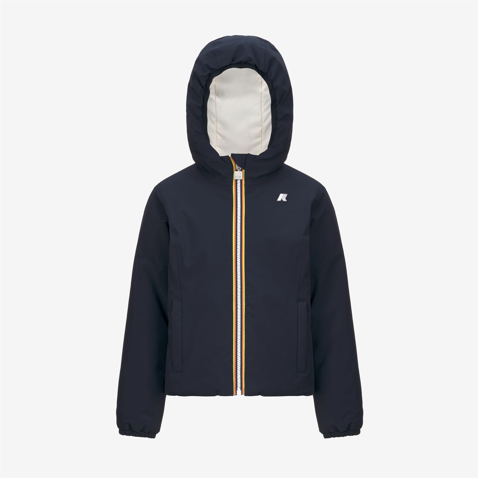 Jackets_GIRL_P. LILY ST WARM DOUBLE_Short_Blue Depth - White Gardenia - Commercial 1