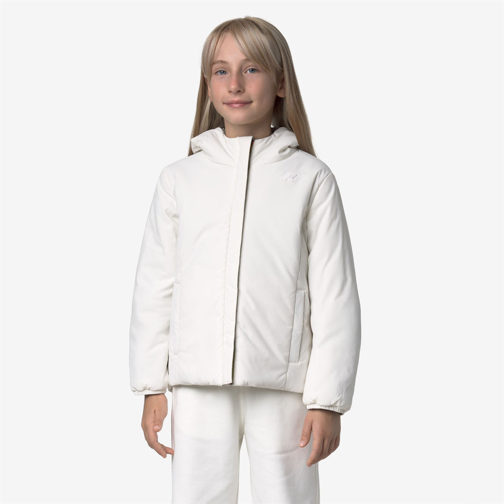 Jackets_GIRL_P. LILY ST WARM DOUBLE_Short_Green Oak - White Gardenia - Commercial 7