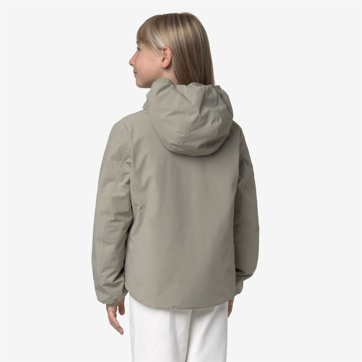 Green oak Girl's Reversible Waterproof Jacket with Synthetic Padding 6