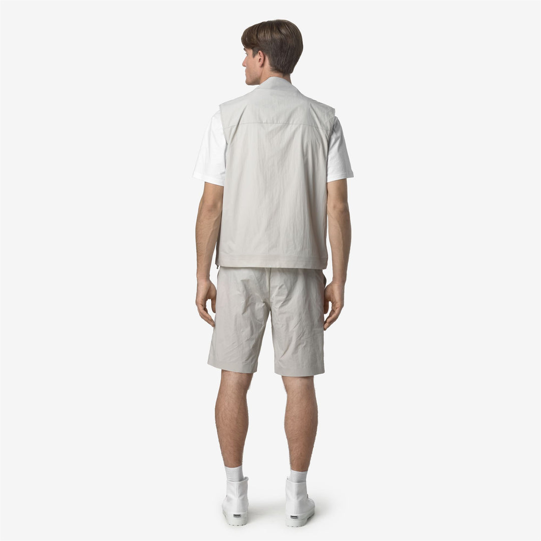 Beige Grey Men's Casual Nylon Sport Shorts main