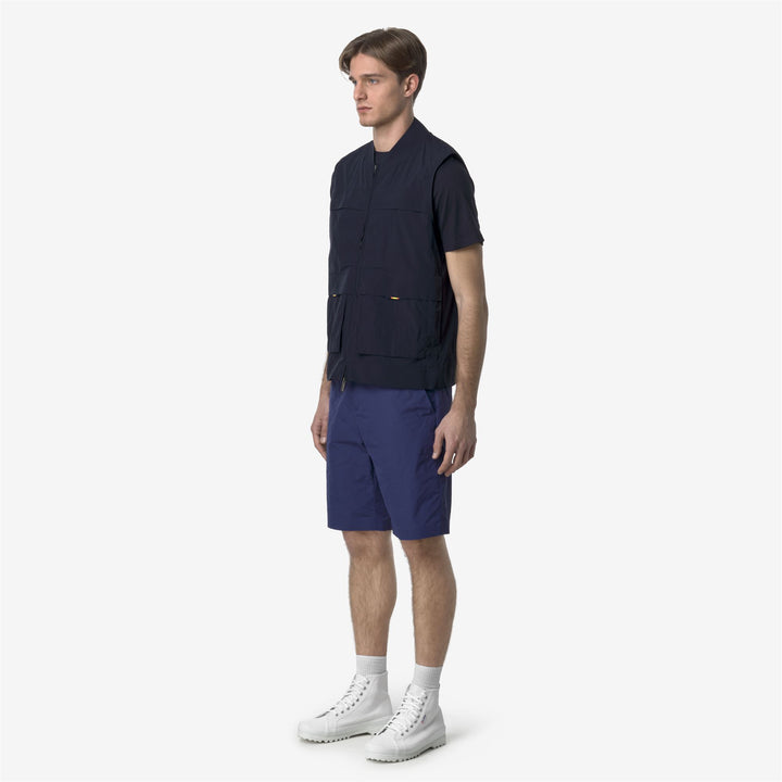 Cobalt Blue Men's Casual Nylon Bermuda Shorts 2
