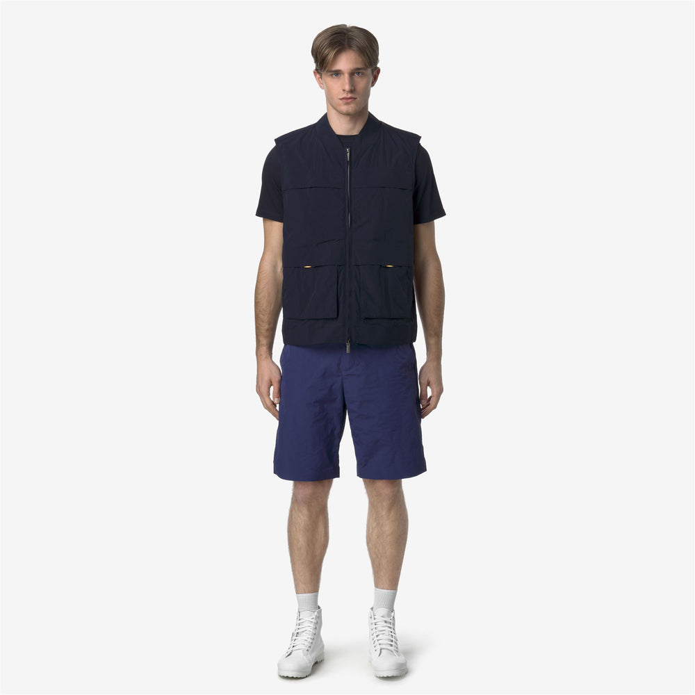 Cobalt Blue Men's Casual Nylon Bermuda Shorts 02