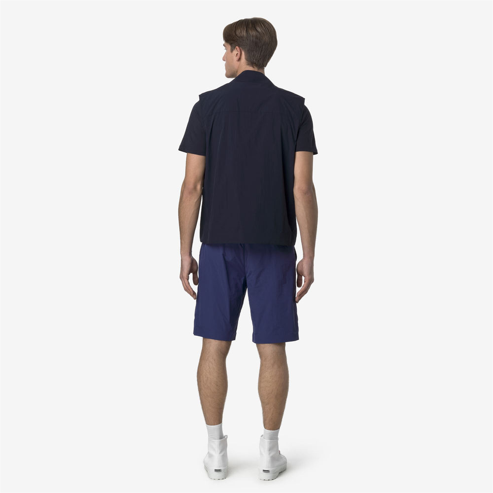 Cobalt Blue Men's Casual Nylon Bermuda Shorts 02