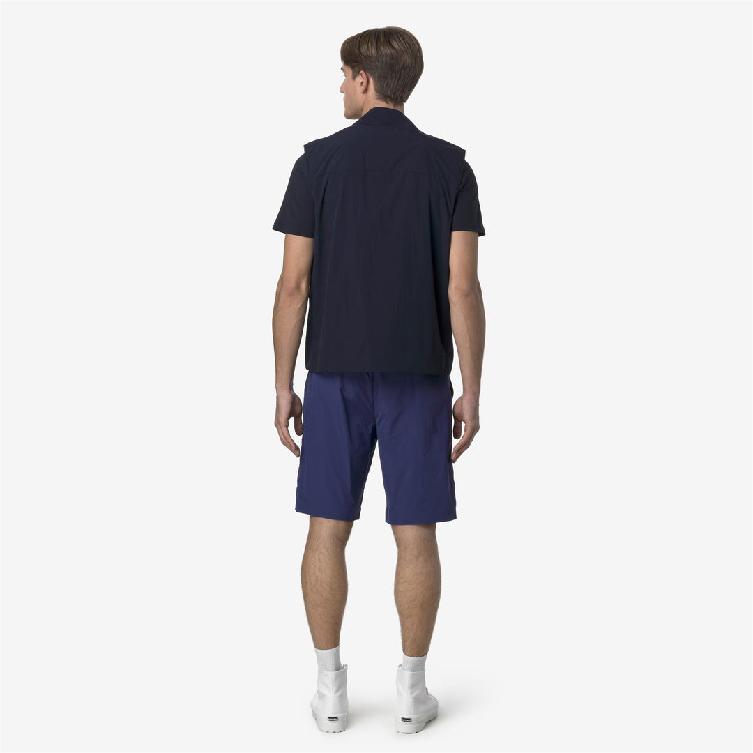 Cobalt Blue Men's Casual Nylon Bermuda Shorts main