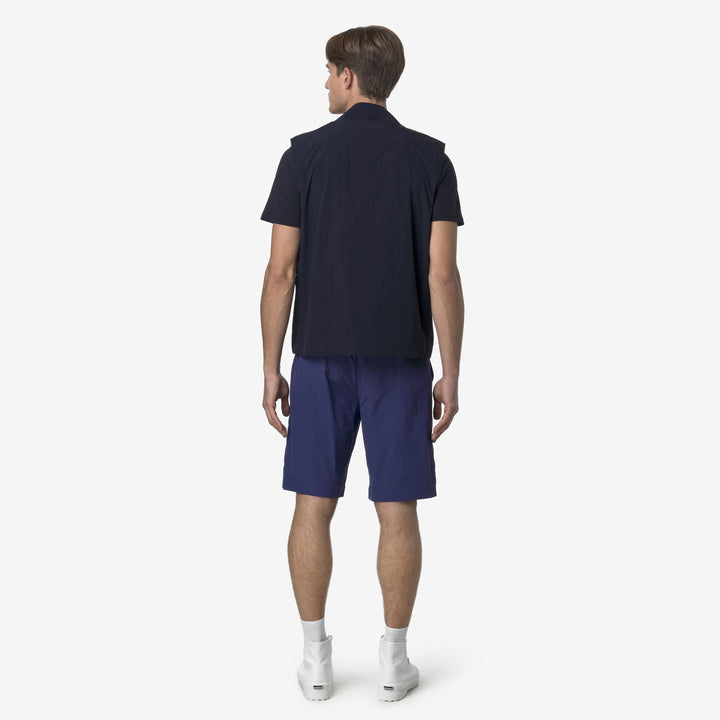 Cobalt Blue Men's Casual Nylon Bermuda Shorts 3