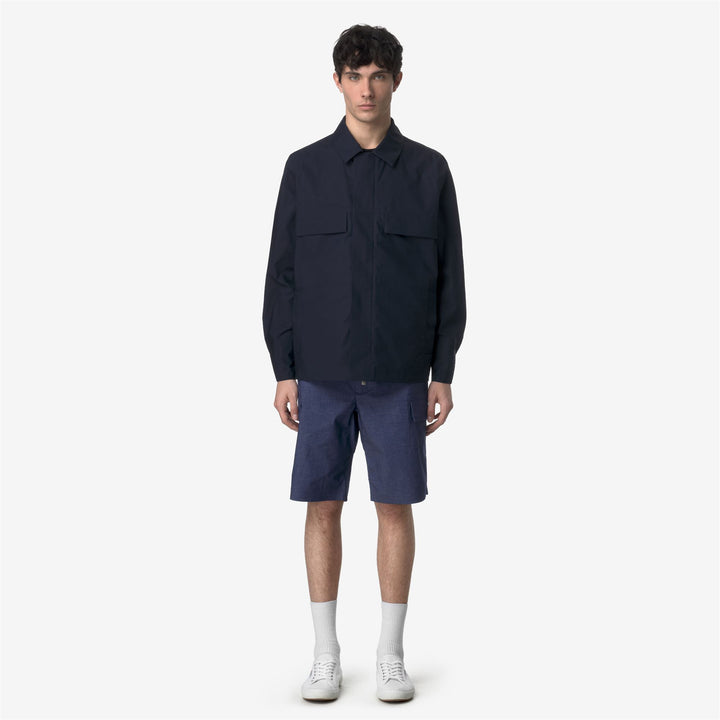 Cobalt blue Men's Cargo Bermuda Shorts for Casual City Wear 1