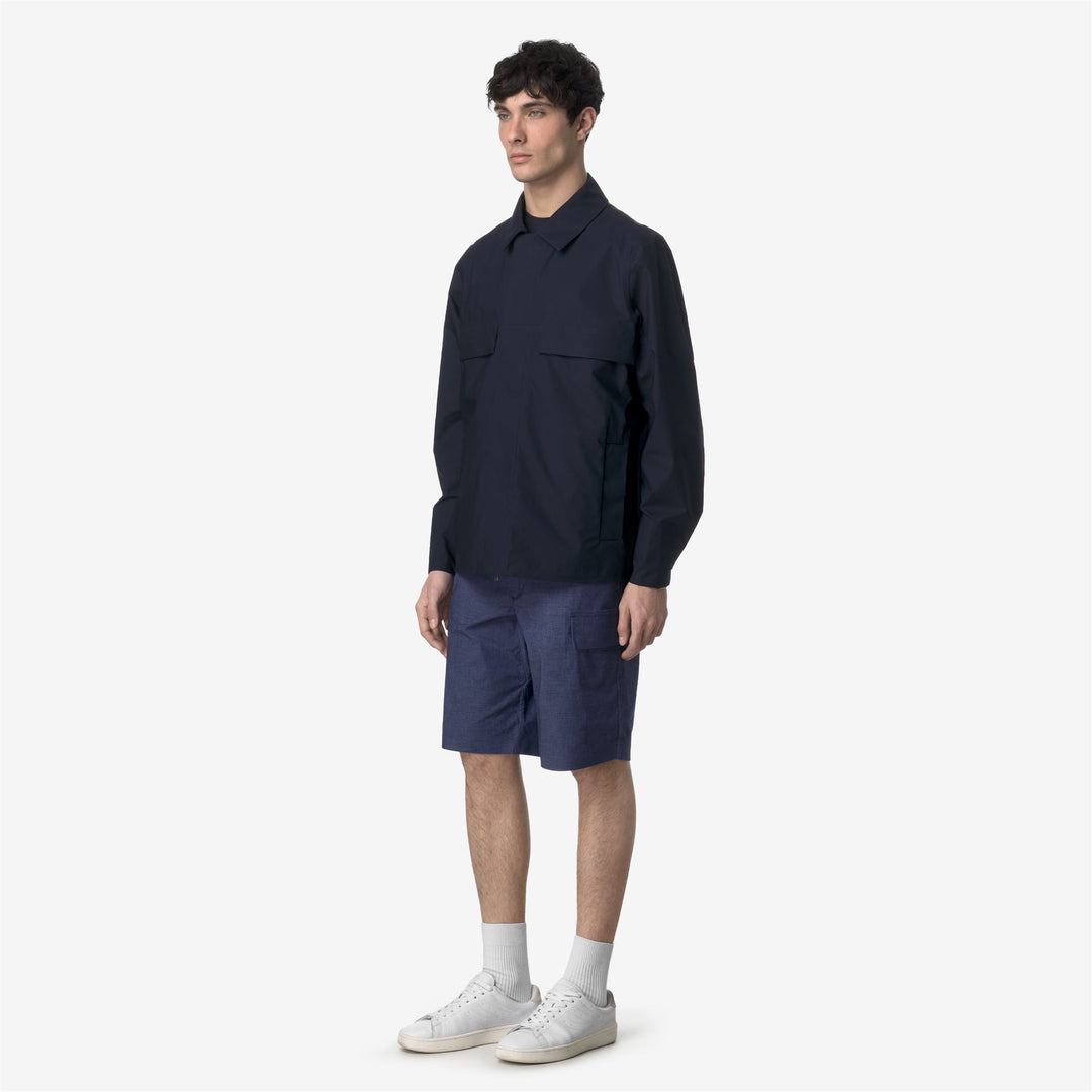 Cobalt blue Men's Cargo Bermuda Shorts for Casual City Wear main