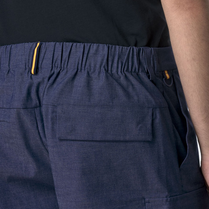 Cobalt blue Men's Cargo Bermuda Shorts for Casual City Wear 4