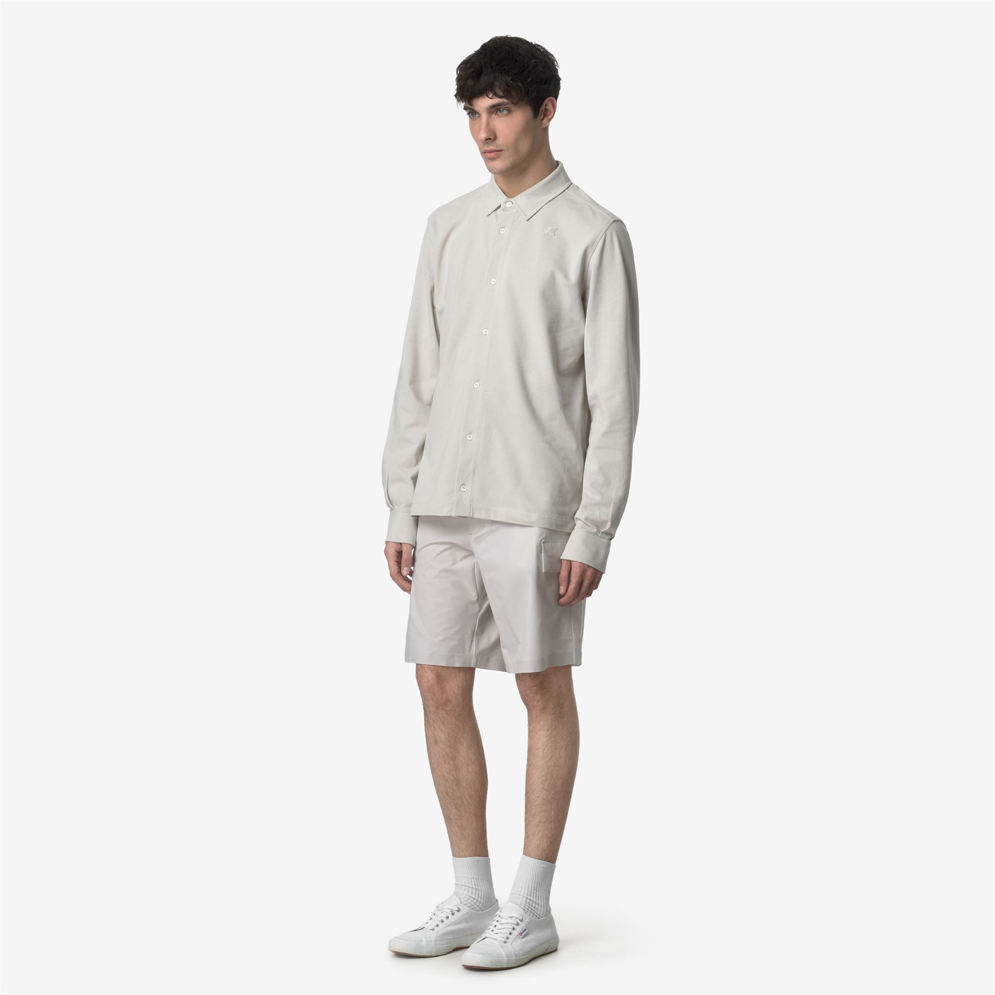 Shorts_MAN_BASTYEL TECH PL_Cargo_BEIGE LT - Commercial 5
