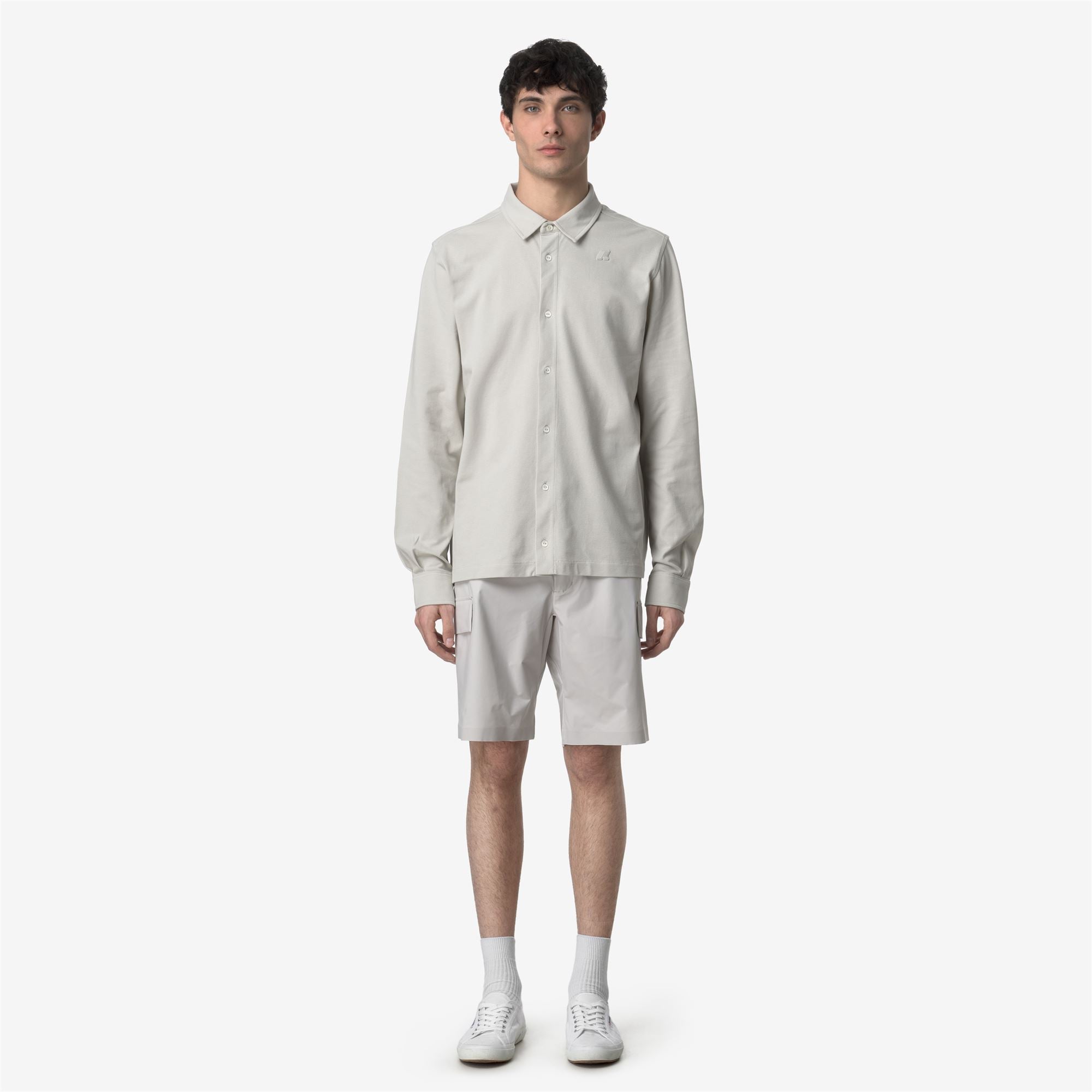Shorts_MAN_BASTYEL TECH PL_Cargo_BEIGE LT - Commercial 4