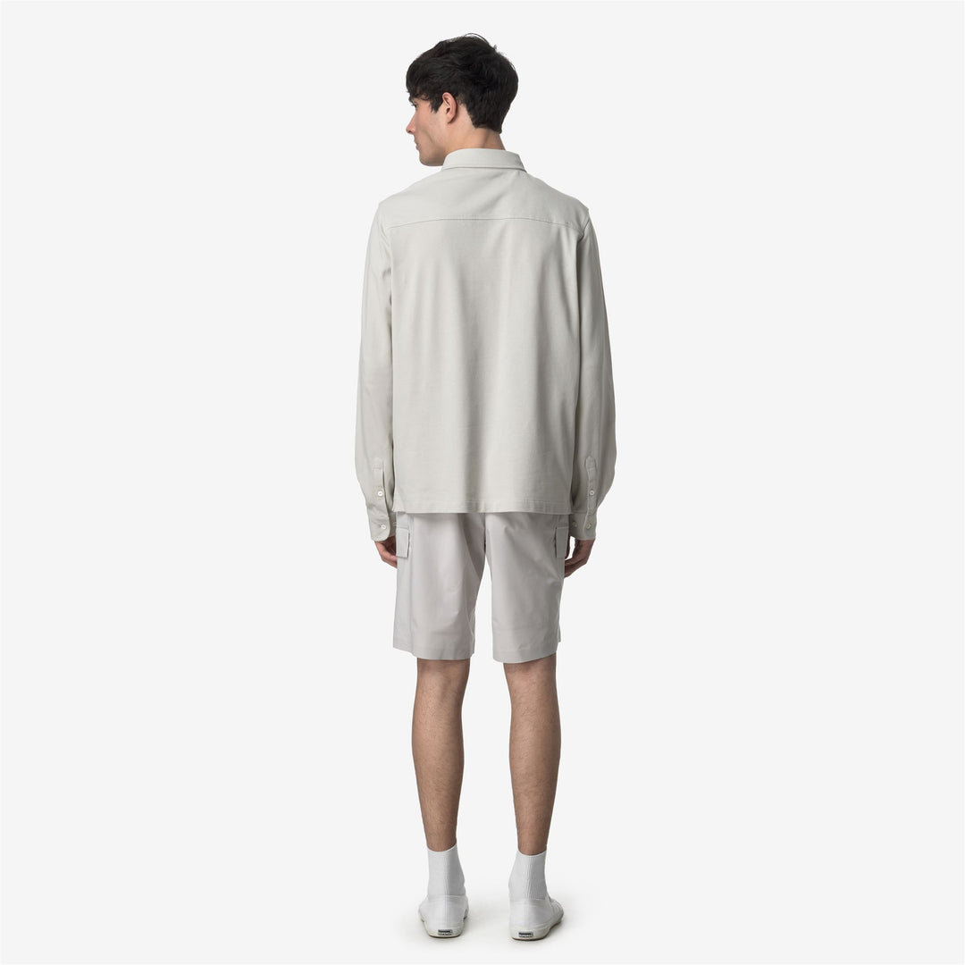 Beige Grey Men's Cargo Shorts for Casual City Wear main