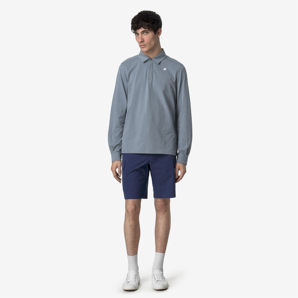 Cobalt Blue Men's Cargo Shorts for City Wear 02