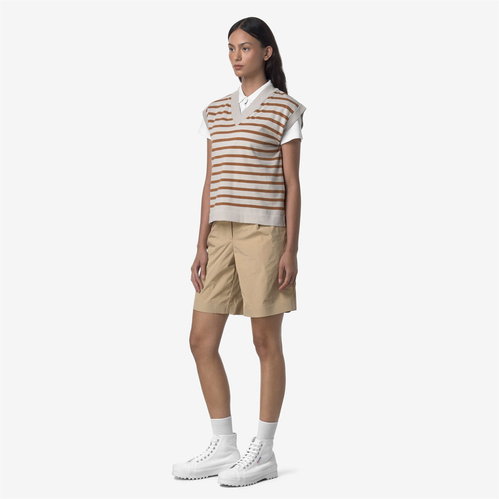 Shorts_WOMAN_ALLEN PEACH COTTON LIKE_Sport Shorts_Beige Rope - Commercial 5