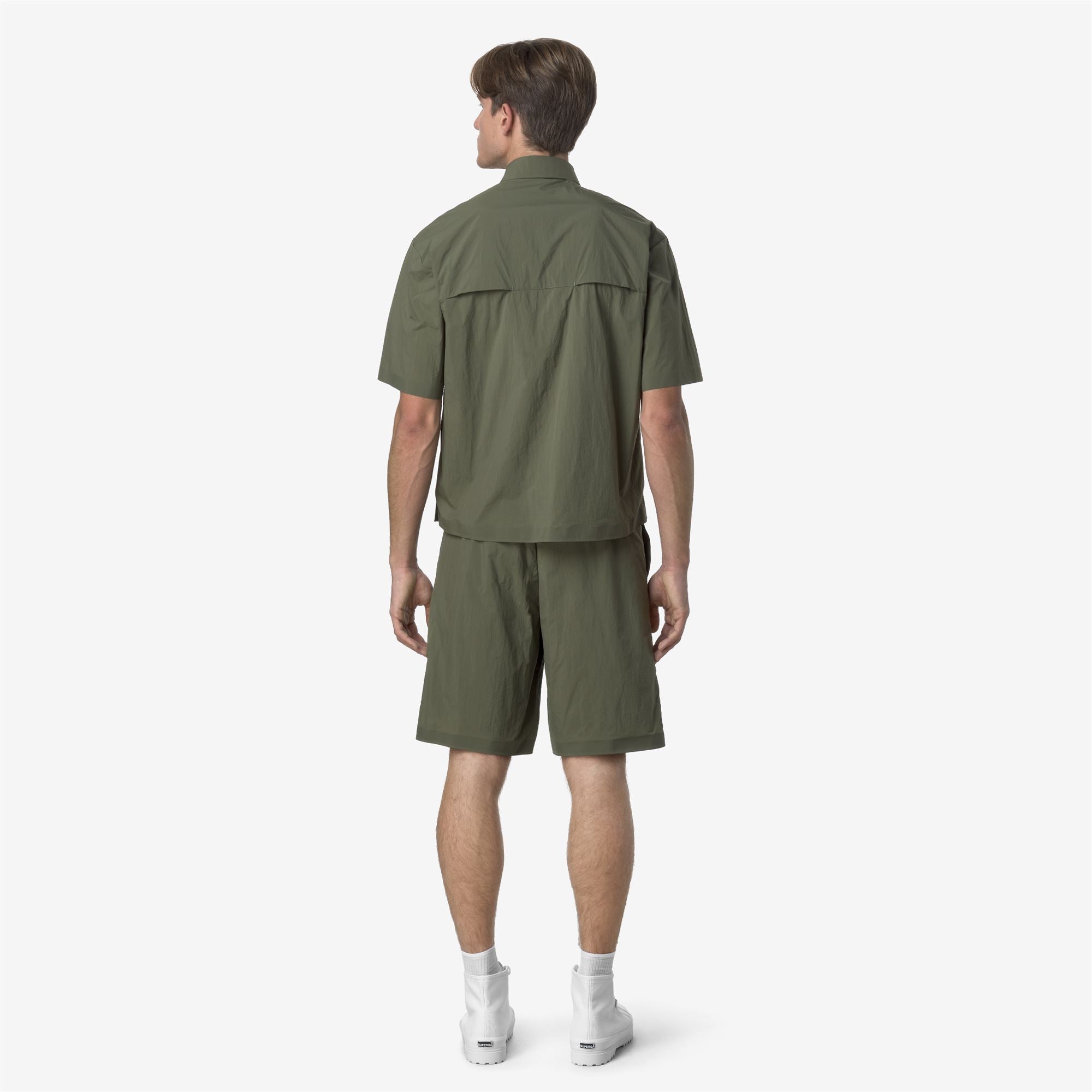 Shorts_MAN_BENT_Sport Shorts_Green Lichen - Commercial 6