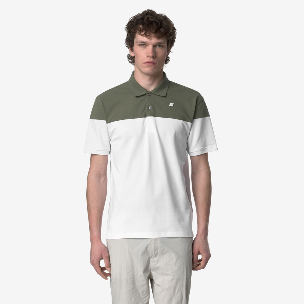 Grey green Men's Cotton Polo Shirt for City Wear 02