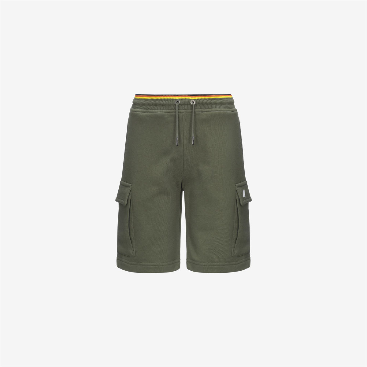 Shorts_BOY_P. ERIK STRIPES FRENCH TERRY_Sport Shorts_Green Lichen - Commercial 1