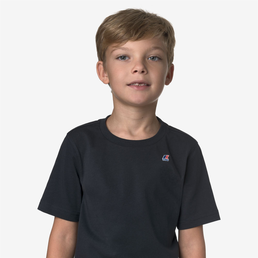 Blue unisex Kids' Cotton T-Shirt for all seasons 02