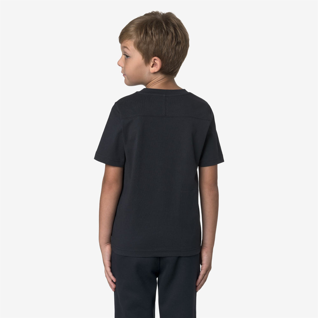 T-shirt unisex blu in cotone per bambini, adatta a tutte le stagioni main