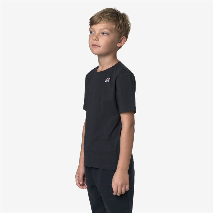 T-shirt unisex blu in cotone per bambini, adatta a tutte le stagioni 5