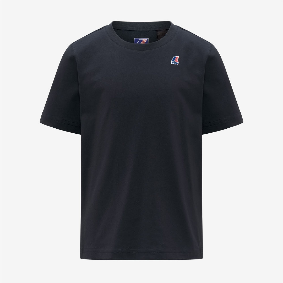 T-shirt unisex blu in cotone per bambini, adatta a tutte le stagioni 01